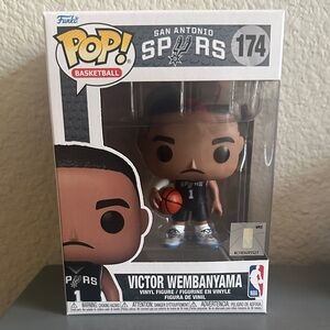 Funko Pop! Victor Wembanyama - Black and White Spurs Jersey. Brand new
